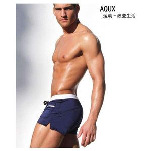 Planet Gates Black / M Taddlee Brand Men Swimwear Swimsuits Swimming Boxer Shorts Trunks Pocket Mens Swim Boxers Beach Surf Board Shorts Bathing Suit