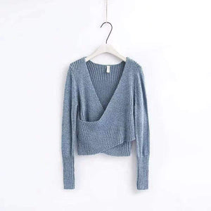 Planet Gates black / M V Neck Knitted Winter Sweater Women Pull Sleeve Femme Christmas Sweater Autumn 2018 Pullover Casual Jumper