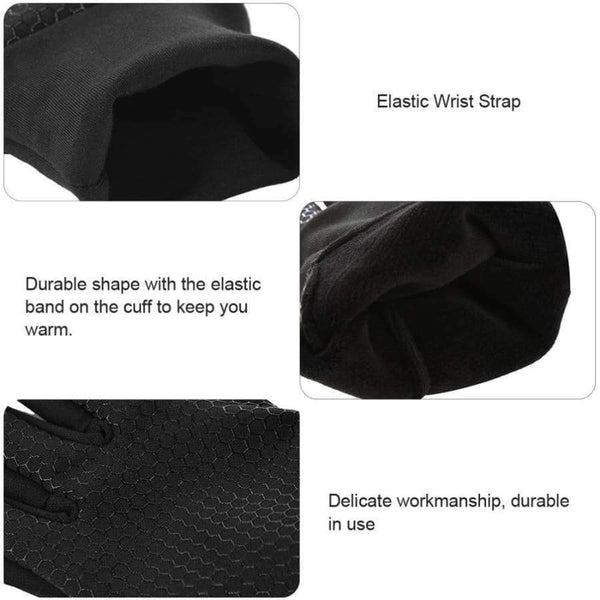 Planet Gates Black / M VBIGER Men Women Winter Warm Gloves Windproof Outdoor Gloves Thick Warm Mittens Touch Screen Gloves Unisex Anti-slip Design