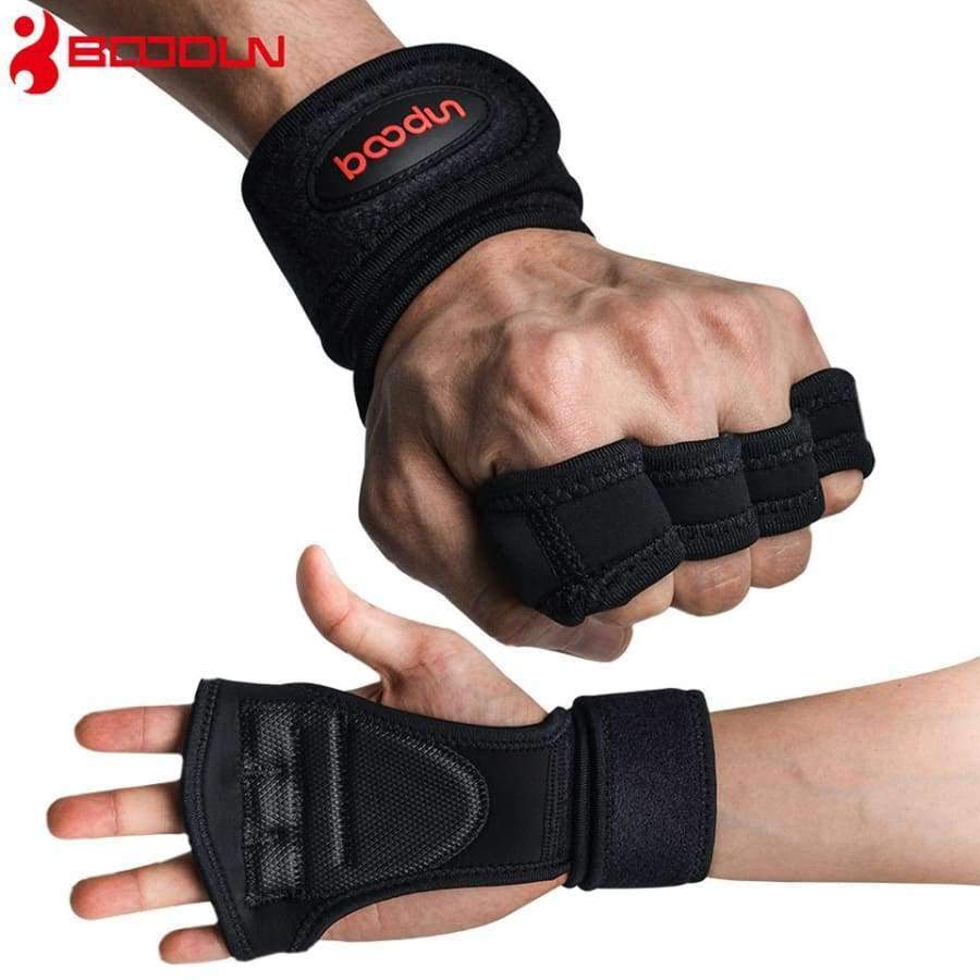 Planet Gates Black / M Weight Lifting Training Gloves Women Men Fitness Sports Body Building Gymnastics Grips Gym Hand Palm Protector Gloves