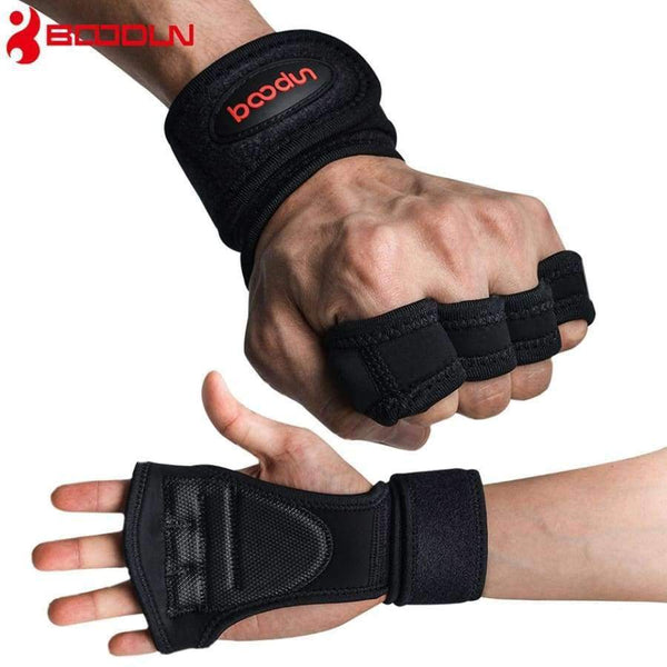 Planet Gates Black / M Weight Lifting Training Gloves Women Men Fitness Sports Body Building Gymnastics Grips Gym Hand Palm Protector Gloves