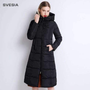 Planet Gates Black / M Winter Jackets Coats Women's Long Warm Thickening Hooded Parka Female Befree Outerwear Coats Vintage Parks Jaqueta Feminina
