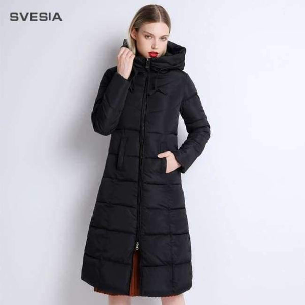 Planet Gates Black / M Winter Jackets Coats Women's Long Warm Thickening Hooded Parka Female Befree Outerwear Coats Vintage Parks Jaqueta Feminina
