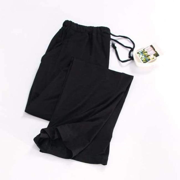 Planet Gates black / M Women's Trousers Modal Spring Autumn Bottom Pyjama Cotton Pajama Pants Ladies Pajama Bottoms Black Women Sleeping Pants Q296