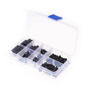 Black M3 Standoff Spacers Male Female Screw Nylon Hex Screws Nuts Repair Kits for Electronics Motherboard Fixed Spacing Screw