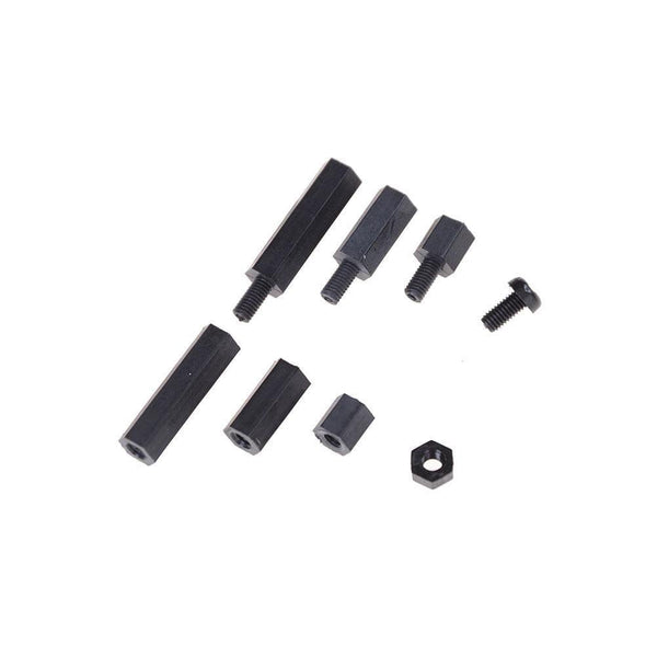 Black M3 Standoff Spacers Male Female Screw Nylon Hex Screws Nuts Repair Kits for Electronics Motherboard Fixed Spacing Screw