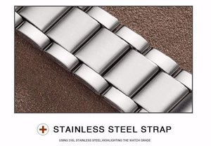 Planet Gates Black Man Watch Stainless Steel Strap Watches Military Watch casual fashion  wristwatches Waterproof Watch man relogio masculino