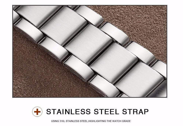 Planet Gates Black Man Watch Stainless Steel Strap Watches Military Watch casual fashion  wristwatches Waterproof Watch man relogio masculino