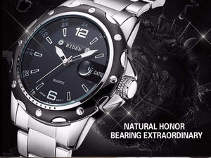 Planet Gates Black Man Watch Stainless Steel Strap Watches Military Watch casual fashion  wristwatches Waterproof Watch man relogio masculino