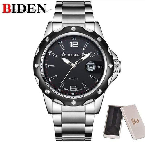Planet Gates Black Man Watch Stainless Steel Strap Watches Military Watch casual fashion  wristwatches Waterproof Watch man relogio masculino