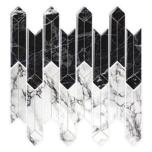 Kitchen Bathroom 3D Waterproof Self Adhesive Mosaic Wall Decal Cabinet Sticker Peel and Stick Backsplash Vinyl Tiles