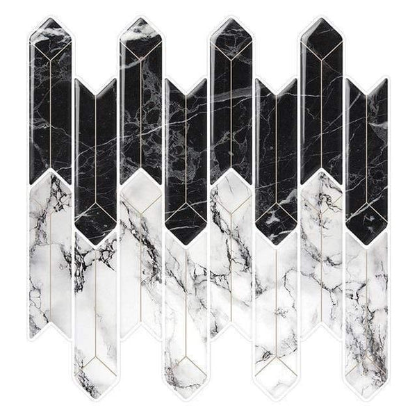 Kitchen Bathroom 3D Waterproof Self Adhesive Mosaic Wall Decal Cabinet Sticker Peel and Stick Backsplash Vinyl Tiles