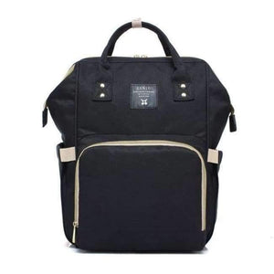 Planet Gates Black Maternity Nappy Bag Large Capacity Infant Baby Travel Backpack Bottles Storage Nipple Nursing Bags for Baby Care T0567