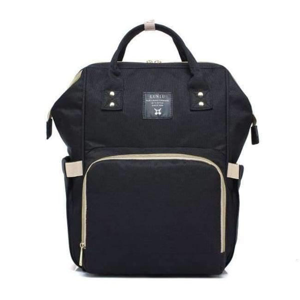 Planet Gates Black Maternity Nappy Bag Large Capacity Infant Baby Travel Backpack Bottles Storage Nipple Nursing Bags for Baby Care T0567