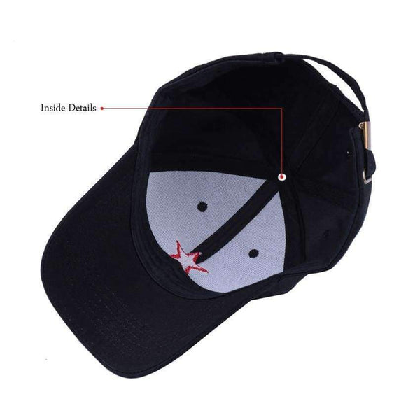 Planet Gates Black Men Baseball Cap Cotton Snapback Hat for Women Embroidery Red Star Fitted Hip Hop Cap Vintage Miliary Cap Outdoor Sun Hats