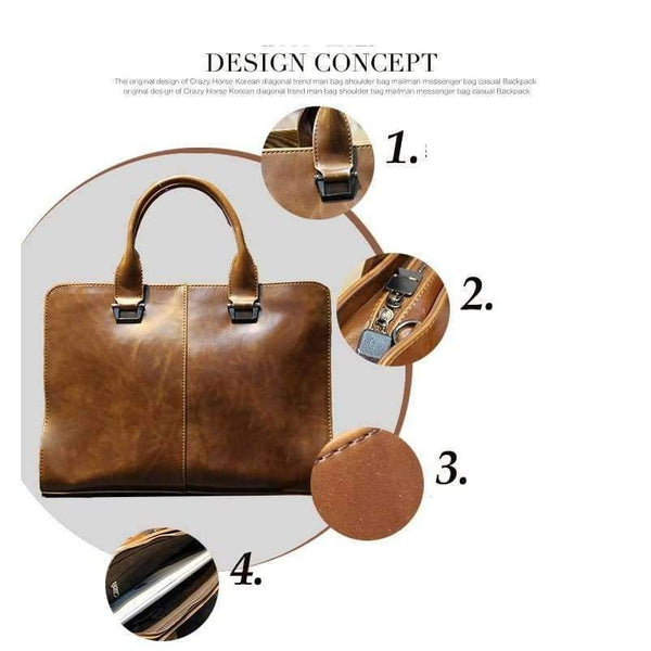 Planet Gates Black Men briefcase new soft leather handbags men's casual bag shoulder messenger bag Crossbody Bags Man Laptop Computer Case 13