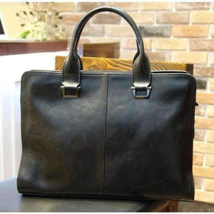 Planet Gates Black Men briefcase new soft leather handbags men's casual bag shoulder messenger bag Crossbody Bags Man Laptop Computer Case 13