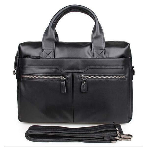 Planet Gates Black Men's travel bag 100% Genuine Leather men bag Vintage men Messenger Bag men's briefcase Laptop business Briefcase