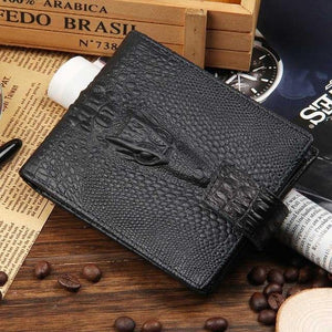 Planet Gates Black Men's wallet leather quality guarantee card purse for male vintage wallet coin purse