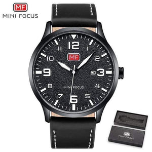 Planet Gates Black Men's Wristwatch Quartz Wrist Watch Men Waterproof Brown Leather Strap Fashion Watches Relogio Masculino