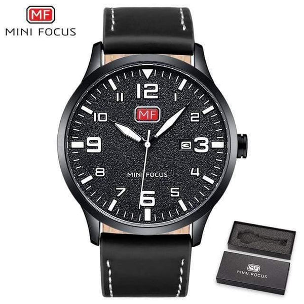 Planet Gates Black Men's Wristwatch Quartz Wrist Watch Men Waterproof Brown Leather Strap Fashion Watches Relogio Masculino