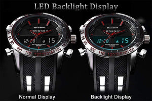 Planet Gates Black Men Watch LED Display Luxury Sports Watches Digital Military Men's Quartz Wristwatches Relogio Masculino