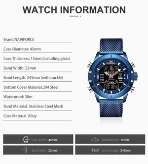 Planet Gates Black Men Watch Top Luxury Brand Man Military Sport Quartz Wrist Watches Stainless Steel LED Digital Clock Relogio Masculino