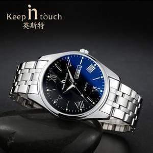 Planet Gates Black men watch Wedding Couple Watches for Lovers Steel Waterproof Gifts Couples Watch Man and Ladies Dress Men Clock Reloj Hombre
