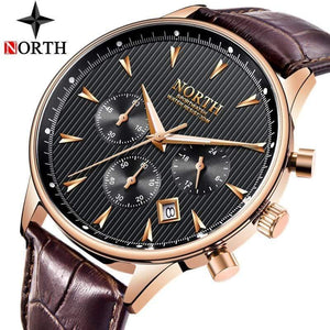 Planet Gates Black Men Watches Auto Date Chronograph Quartz Watch Men Gold Casual Sport Military Wrist Watch