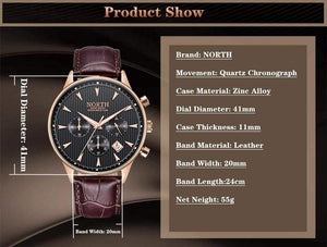 Planet Gates Black Men Watches Auto Date Chronograph Quartz Watch Men Gold Casual Sport Military Wrist Watch