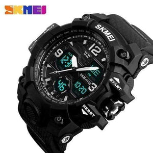 Planet Gates Black Men Watches Military Sports Watch Men Top Brand Luxury  Men's Quartz Digital Casual Outdoor 50M Waterproof Wrist Watch