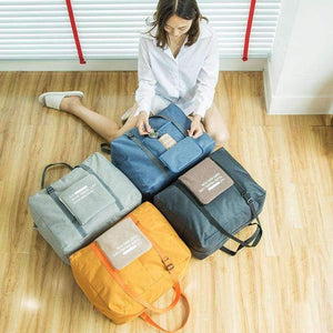 Men WaterProof Travel Bag Nylon Large Capacity Women Bag Folding Travel Bags Hand Luggage Packing Cubes Organizer Free Shipping