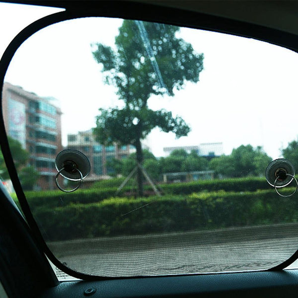 Planet Gates Black Mesh Sunscreen Sun Visor Kids Car Sunscreen UV Protection Sun Visor For Car Window Sunscreen Suction Cups With Storage Bag