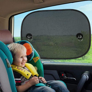 Planet Gates Black Mesh Sunscreen Sun Visor Kids Car Sunscreen UV Protection Sun Visor For Car Window Sunscreen Suction Cups With Storage Bag