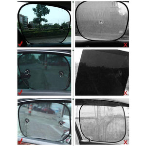 Planet Gates Black Mesh Sunscreen Sun Visor Kids Car Sunscreen UV Protection Sun Visor For Car Window Sunscreen Suction Cups With Storage Bag