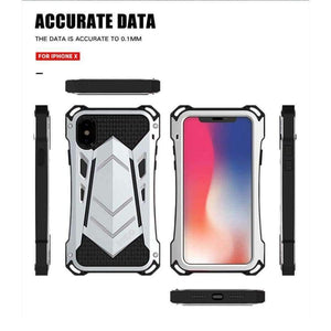 Planet Gates black / Metal Aluminum Original Brand Phone Case Metal Aluminum Silicone Luxury Steel Case Full Protection Phone Case Cover For iphone X JS0154