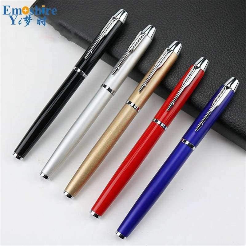 Planet Gates Black Metal Ballpoint Pen Office & School Supplies Stylus Pens Pencils Writing Supplies Roller Ball Point Pens Nice Gift P416