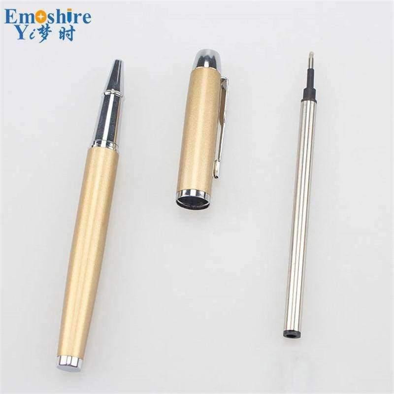 Planet Gates Black Metal Ballpoint Pen Office & School Supplies Stylus Pens Pencils Writing Supplies Roller Ball Point Pens Nice Gift P416