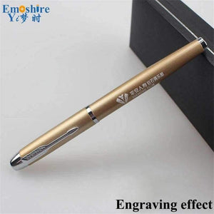 Planet Gates Black Metal Ballpoint Pen Office & School Supplies Stylus Pens Pencils Writing Supplies Roller Ball Point Pens Nice Gift P416