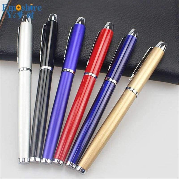 Planet Gates Black Metal Ballpoint Pen Office & School Supplies Stylus Pens Pencils Writing Supplies Roller Ball Point Pens Nice Gift P416