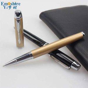 Planet Gates Black Metal Ballpoint Pen Office & School Supplies Stylus Pens Pencils Writing Supplies Roller Ball Point Pens Nice Gift P416