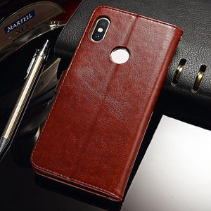 Planet Gates Black / Mi A2 Lite TOMKAS Flip Leather Case for Xiaomi Redmi Note 6 Pro Case for Xiaomi Mi A2 Lite Xiomi Wallet Cover Phone Cases Vintage Bussiness