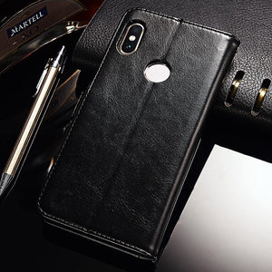 Planet Gates Black / Mi A2 Lite TOMKAS Flip Leather Case for Xiaomi Redmi Note 6 Pro Case for Xiaomi Mi A2 Lite Xiomi Wallet Cover Phone Cases Vintage Bussiness