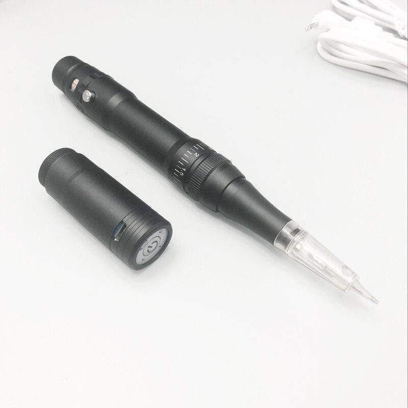 Planet Gates Black Microblading Device Kit Professional Rotary Tattoo PMU Pen Wireless Permanent Makeup Machine For cartridges