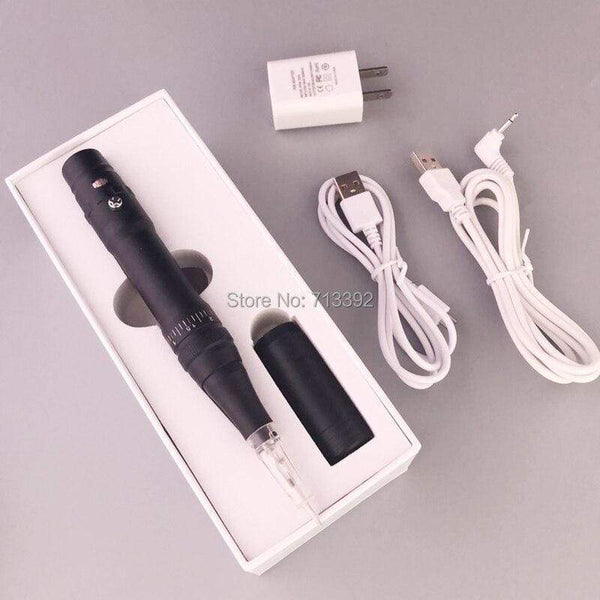 Planet Gates Black Microblading Device Kit Professional Rotary Tattoo PMU Pen Wireless Permanent Makeup Machine For cartridges