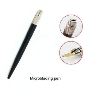 Planet Gates Black Microblading Pen Sterilized Packing Professional Manual Tatoo Eyebrow Pens Tebori Tools For Microbalding Tattoo Guns 3d