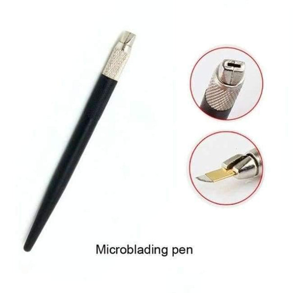 Planet Gates Black Microblading Pen Sterilized Packing Professional Manual Tatoo Eyebrow Pens Tebori Tools For Microbalding Tattoo Guns 3d