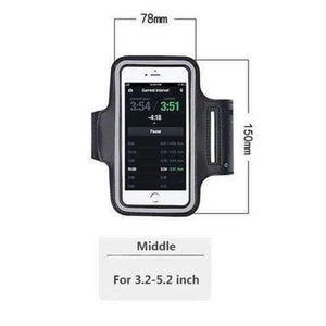 Planet Gates Black Middle Armband Hand Bag Case For iPhone 7 6 Cloth Gym Running Pouch Arm Band For iPhone 7 7s Plus Tiske Mobile Phone Holder Bag