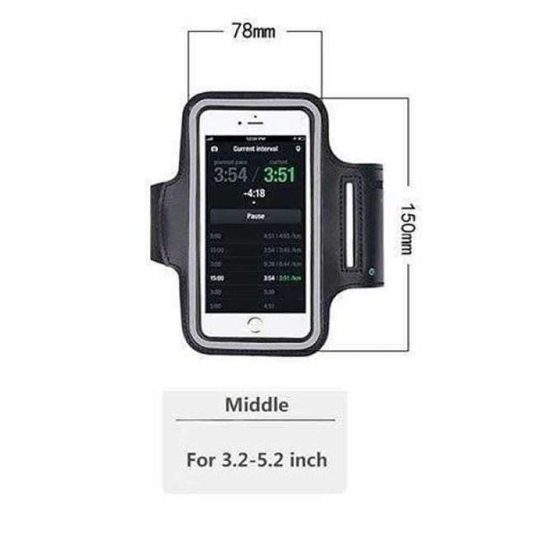Planet Gates Black Middle Armband Hand Bag Case For iPhone 7 6 Cloth Gym Running Pouch Arm Band For iPhone 7 7s Plus Tiske Mobile Phone Holder Bag