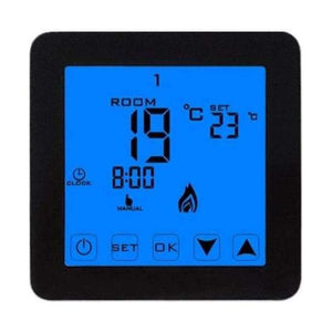 Planet Gates Black MINCO HEAT Thermoregulator LCD Touch Screen Room Temperature Controller Thermostat For Electric Heating Floor
